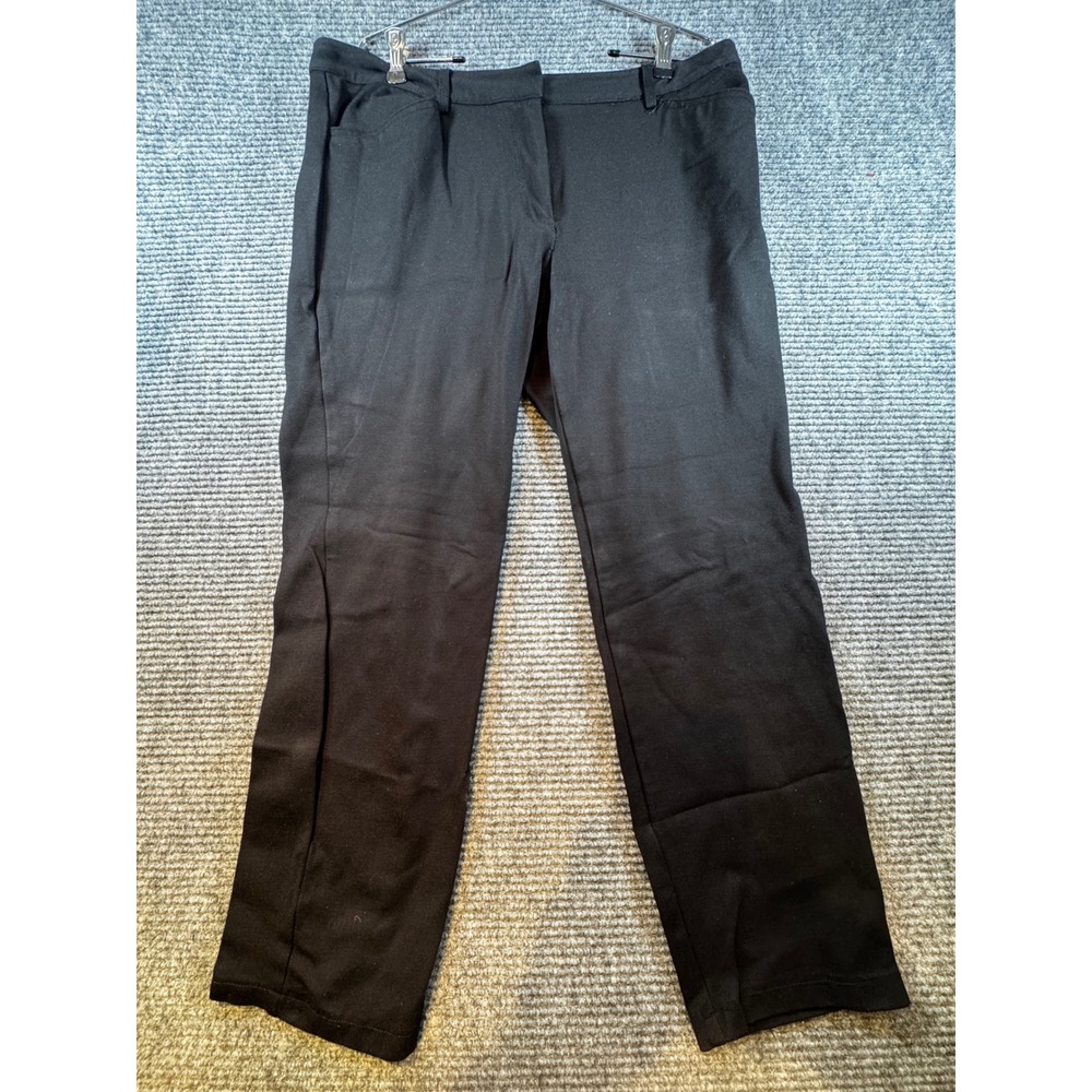 Calvin Klein Black Straight Leg Dress Pants Women's‎ Size 14